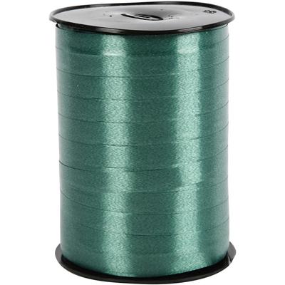 Creativ Company Cadeaulint, b: 10 mm, glossy, donkergroen, 250 m/ 1 rol