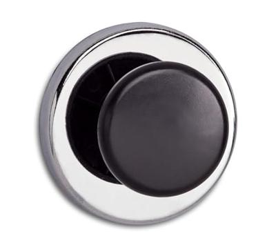 Maul Krachtmagneet (Ø x h) 67 mm x 33 mm Rond, Met knop Zilver, Zwart 1 stuk(s) 6155096