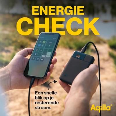 Aqiila Powerbird B5B Powerbank 5000 mAh LiPo USB-A, USB-C Zwart