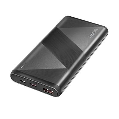 LogiLink PA0275 Accupack 10000 mAh Quick Charge 3.0, Fast Charge, USB PD 2.0 LiPo Zwart