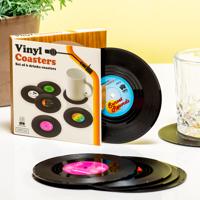 Spinning Hat Vinyl Onderzetters (Set Van 6) - thumbnail