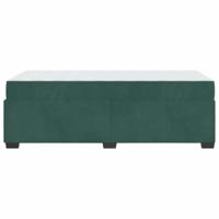 Bedframe met matras met matras Donkergroen 90 x 190 cm Fluweel - thumbnail