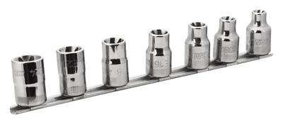 Bahco Doppenset 1/2" | TORX® - 6-delig op rail - 7807TE Bahco Doppenset 1/2" | TORX® - 6-delig op rail - 7807TE