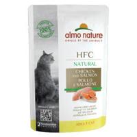 Almo Nature HFC Natural kip met zalm natvoer kat (55 g) 24 x 55 g - thumbnail