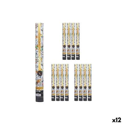 Confettikanon Multicolour Papier Karton Plastic 5 x 48,5 x 5 cm (12 Stuks) Confettikanon Multicolour Papier Karton Plastic 5 x 48,5 x 5 cm (12 Stuks)