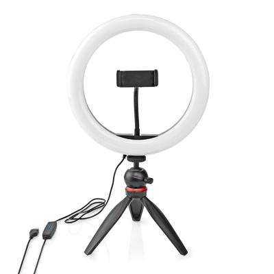 Ringlicht | 10 inch | 120 LED&apos;s | 2700 - 6700 K | Statief | Zwart