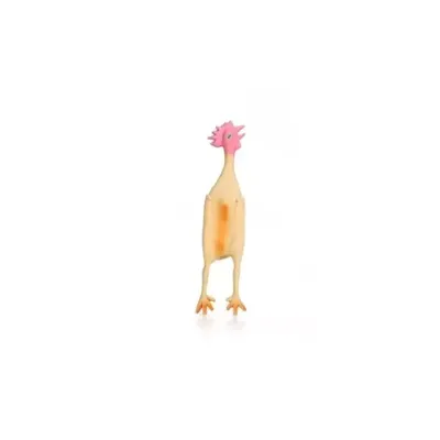 Beeztees hondenspeelgoed kip groot latex 49x10.5x6.5cm geel