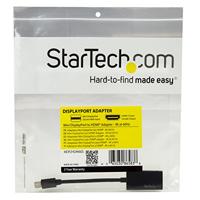 Adapter Mini DisplayPort naar HDMI Startech MDP2HD4K60S 4K Ultra HD Zwart - thumbnail
