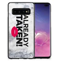 Samsung Galaxy S10+ Hoesje met Quotes Already Taken White - thumbnail