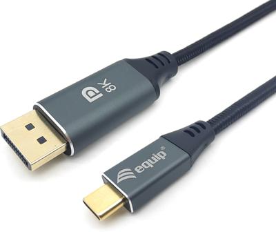 Equip 133421 video kabel adapter 1 m USB Type-C DisplayPort Grijs Equip 133421 video kabel adapter 1 m USB Type-C DisplayPort Grijs