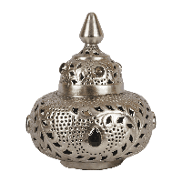 Oosterse Tafellamp Marrakech 32 cm 1 Lichts Met Grijze Stenen - thumbnail