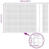 VidaXL Gelaste draadhek groen 0.4 x 25 m - thumbnail