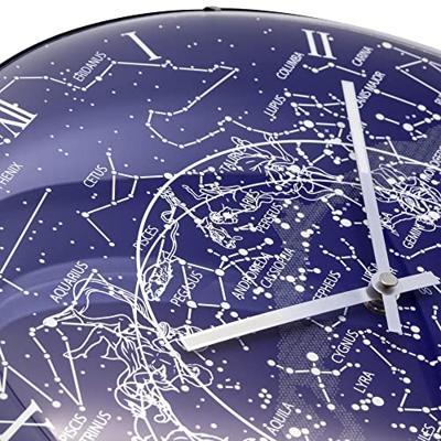 NeXtime ne-3165 wandklok dia. 35 cm, bol glas, &apos;milky way dome&apos;