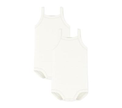 Set van 2 hemdjes PETIT BATEAU wit