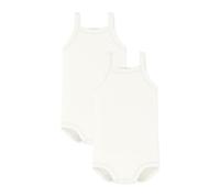 Set van 2 hemdjes PETIT BATEAU wit - thumbnail