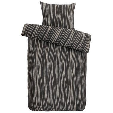 Dekbedovertrek Milaan - antraciet - 140x200/220 cm