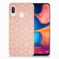 Samsung Galaxy A20e | TPU bumper | Pattern Orange - thumbnail