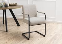 Sohome Eetkamerstoel 'Noud' Bouclé, kleur Beige - thumbnail