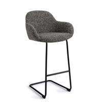 Jesper Home Barkruk 'Kushi' Arch Black, kleur Skyfall (zithoogte 78cm) - thumbnail