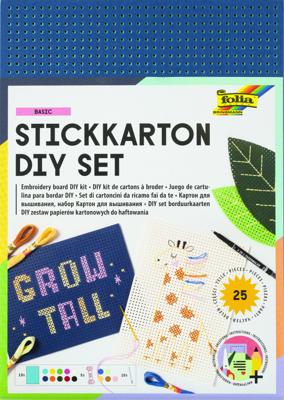 Borduurset folia 10 borduurkaarten garen naalden