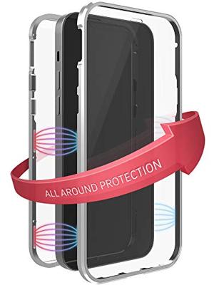 Black Rock 360° Glass Cover for Apple iPhone 12/12 Pro Silver