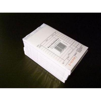 Kassablok met doorslag + nummer met carbon en rekenkolommen 10 stuks