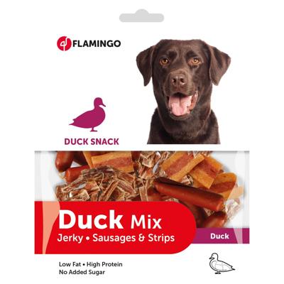 Hondensnack Duck Mix 170 gr 170 gr Flamingo Hondensnack Duck Mix 170 gr 170 gr Flamingo