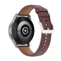 Luxe leren bandje - Donkerbruin - Garmin Vivoactive 6 / Vivoactive 5 / Vivoactive 3 - thumbnail