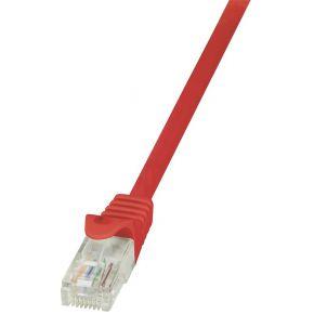LogiLink CP2054U RJ45 Netwerkkabel, patchkabel CAT 6 U/UTP 2.00 m Rood Snagless 1 stuk(s)