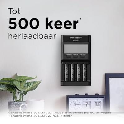 Oplaadbare batterijen PANASONIC ENELOOP PRO AA 2500 mAh 2 szt (BK-3HCDE/2CP) - thumbnail
