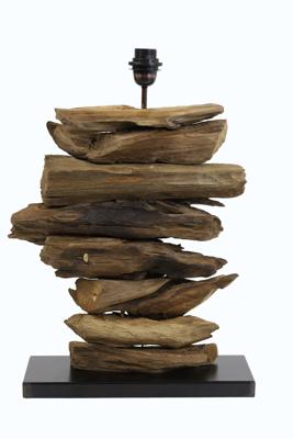 Light & Living Tafellamp 'Fury', hout naturel