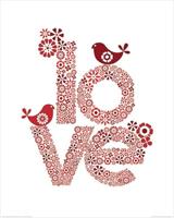 Kunstdruk Valentina Ramos - Red Love 40x50cm - thumbnail