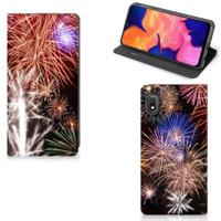 Samsung Galaxy A10 Hippe | Standcase | Vuurwerk - thumbnail