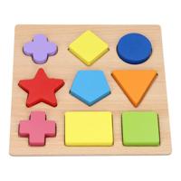 Houten Vormenpuzzel, 9st. - thumbnail