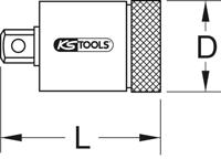 KS Tools 516.1501 3/8 koppelbegrenzer voor bougies, 18 Nm - thumbnail