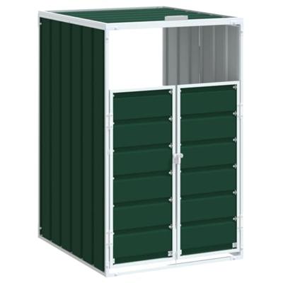 VidaXL Containerberging voor 1 container 72x81x115 cm staal groen
