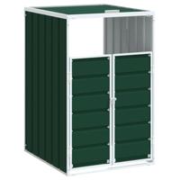 VidaXL Containerberging voor 1 container 72x81x115 cm staal groen - thumbnail
