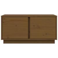 Salontafel 80x50x40 cm massief grenenhout honingbruin - thumbnail