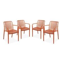 sweeek - Kunststof tuinstoel (set van 4) - thumbnail