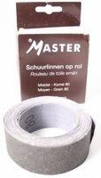 Schuurlinnen grof Master K50 rol 5 meter Zwart