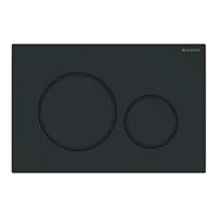 Bedieningsplaat Geberit Sigma 20 2-Toets Spoeling Easy-To-Clean Mat Zwart - thumbnail