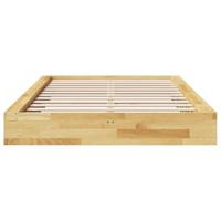 Bedframe zonder matras 120x200 cm massief hout eiken - thumbnail