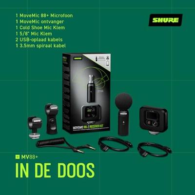 Shure MoveMic 88+ Kit draadloze stereomicrofoon