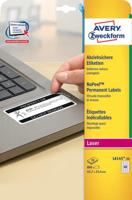 Avery L6145-20 NoPeel etiketten ft 45,7 x 25,4 mm (b x h), 800 etiketten, wit - thumbnail