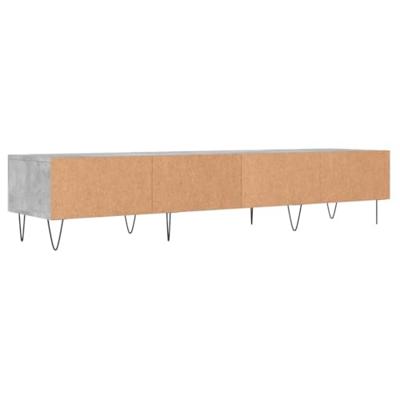 Tv-meubel 150x36x30 cm bewerkt hout betongrijs