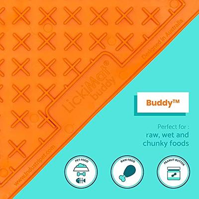 Lickimat likmat Buddy oranje voor de hond (20 cm) Per stuk