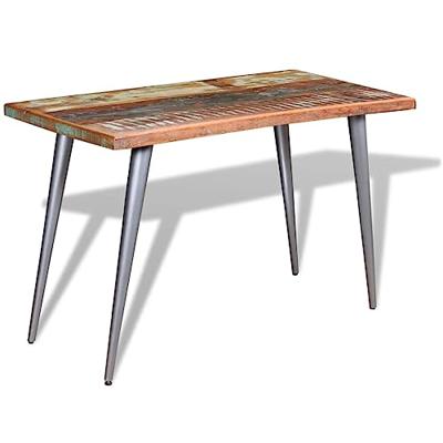 Eettafel 120x60x76 cm massief gerecycled hout