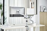 My Wall HL52L Monitor-tafelbeugel 1-voudig 43,2 cm (17) - 81,3 cm (32) Zilver In hoogte verstelbaar, Draaibaar, Laptophouder - thumbnail