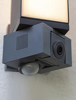 Buitenlamp met camera &apos;Cuba&apos; voordeur lamp zwart led lamp 32 cm - thumbnail