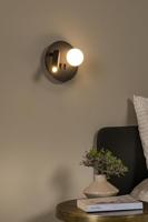 Lucide MATIZ - Bedlamp / Wandlamp - Ø 16,5 cm - LED - 3000K - Met USB oplaadpunt - Zwart - thumbnail